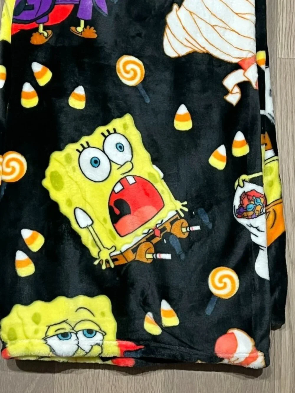 Nickelodeon SPONGEBOB SQUAREPANTS HALLOWEEN Throw Blanket 50x70 Black Mummy 2026